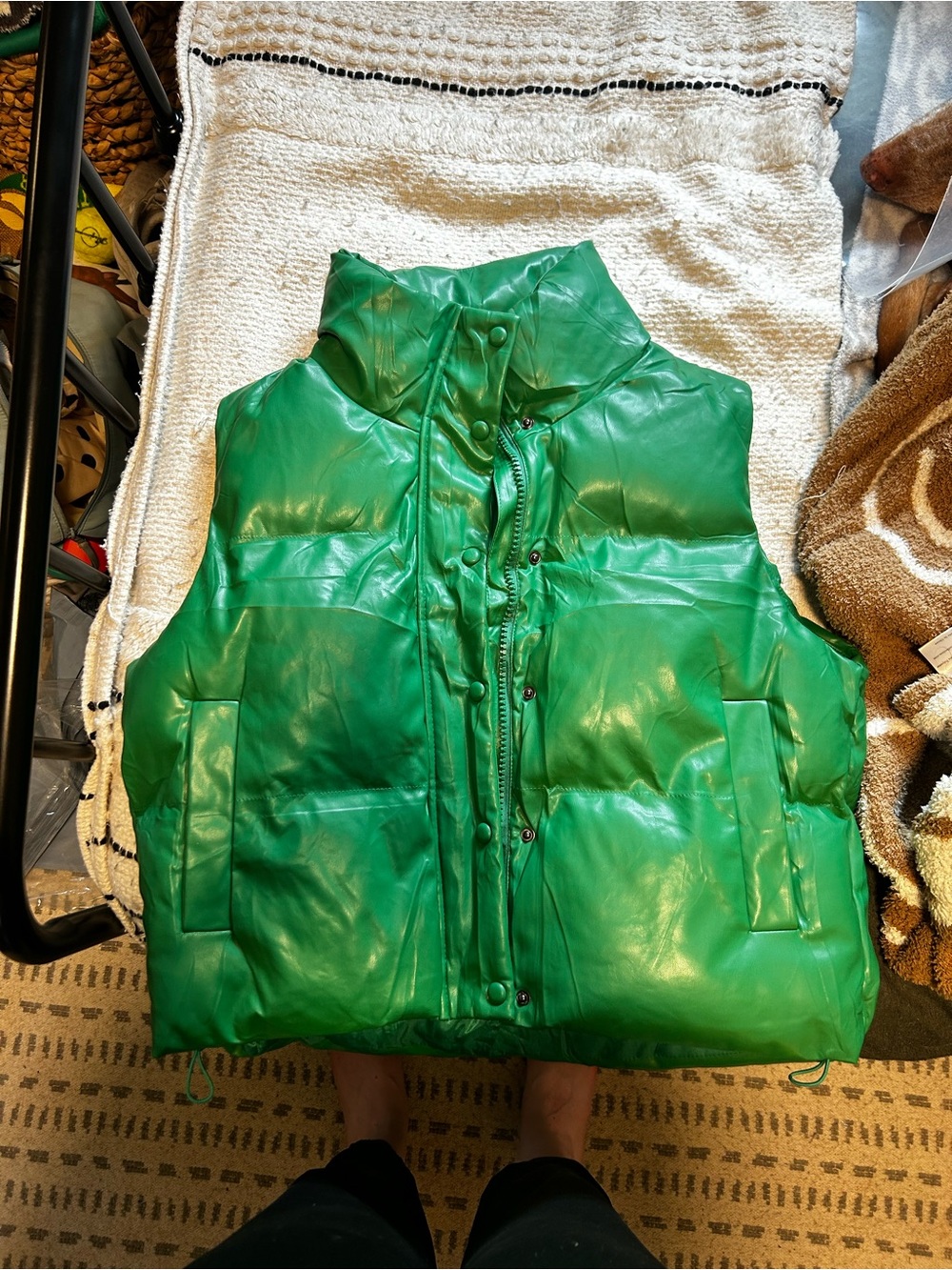 Green Puffer Vest
